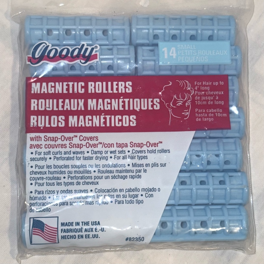 NEW OLD STOCK Goody Magnetic Rollers 14 pack hair curlers/rollers
